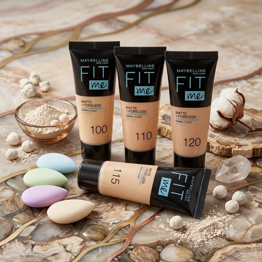 Fit Me Tube Foundation + 2 x Finger Puff Deal