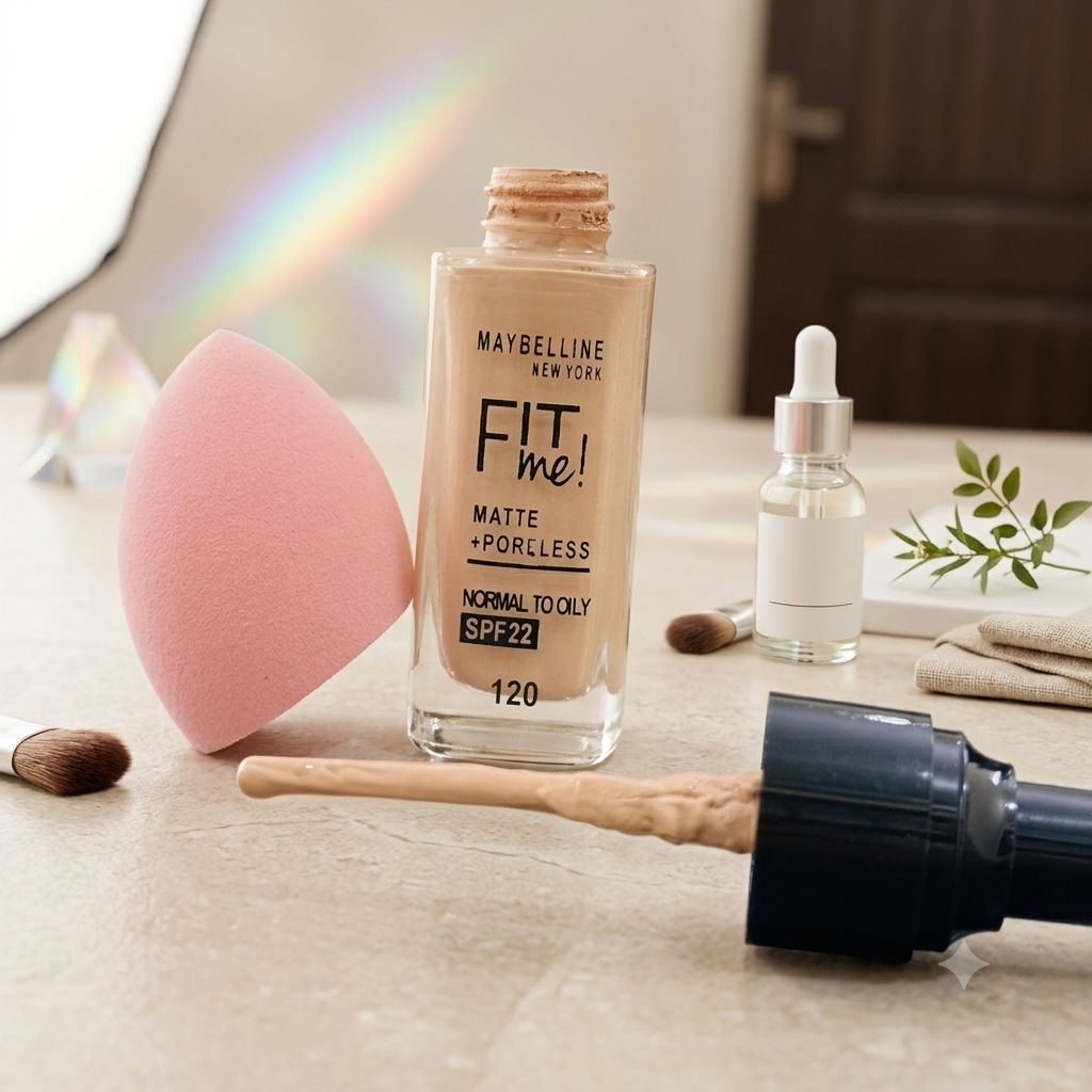 Fit Me Glass Foundation + Blender Deal