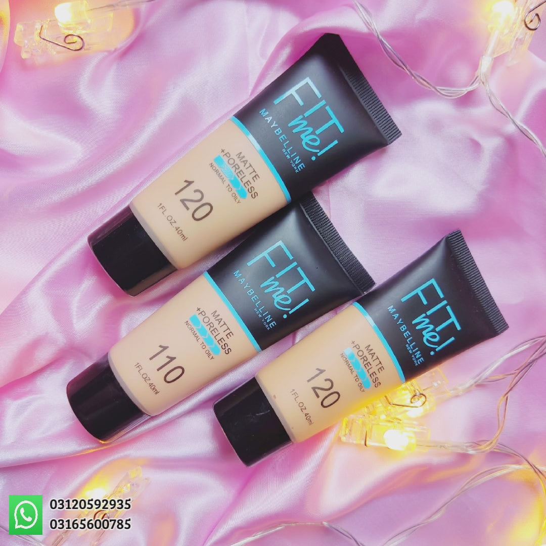 Fit Me Tube Foundation + 2 x Finger Puff Deal